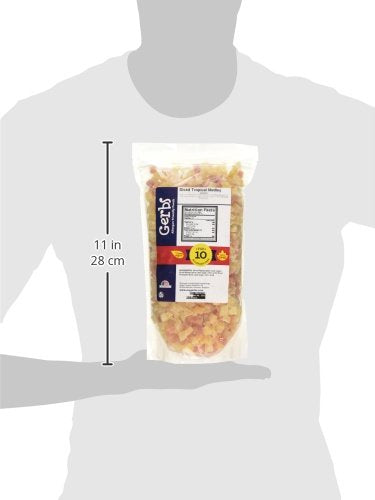 Gerbs Tropical Dried Fruit Snack Mix 2 lbs. | Unsulfured, No Additives, Resealable Bag | Lightly