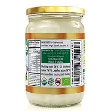 Organic Extra Virgin Coconut Oil - Unrefined Organic Cold Pressed | Ideal For Hair, Skin, Cooking