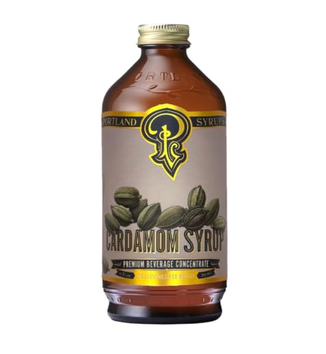 Portland Syrups Cardamom Syrup – Flavoring for Coffee, Lattes, Cold Brew, Macchiatos, Cocktails, &