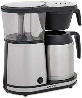 Bonavita 8 Cup Drip Coffee Maker Machine, One-Touch Pour Over, Auto Pause Brewing with Stainless