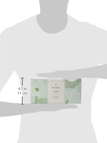 Tea Forte Lotus Presentation Box Tea Gift Set Sampler, 20 Assorted Variety Handcrafted Pyramid