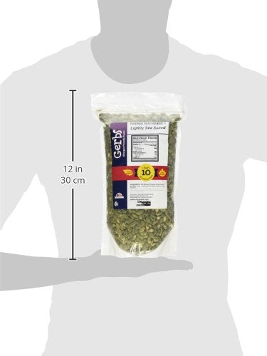 GERBS Lightly Sea Salted Pumpkin Seed Kernels 2 LBS|Top 14 Allergy Free Food |Use in salads