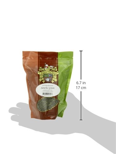 Sencha Green CO2 Decaffeinated Tea - 4oz | Loose Leaf Pouches | Gently Steamed Japanese Green Tea |