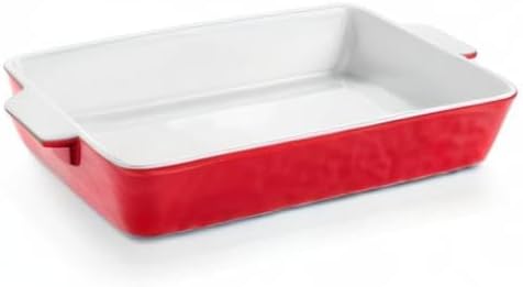 4 QT Baking Dish, Casserole Dishes for Oven, 9x13 Baking Pan with Handles, Lasagna Pan Deep