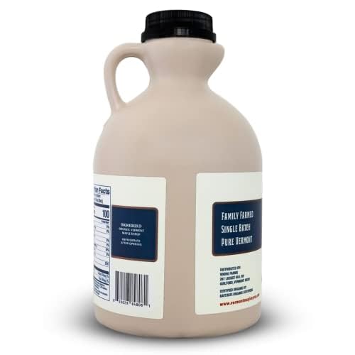 Vermont Maple Syrup - 32 oz Grade A, Golden Delicate Organic Maple Syrup - 100% Pure and Authentic