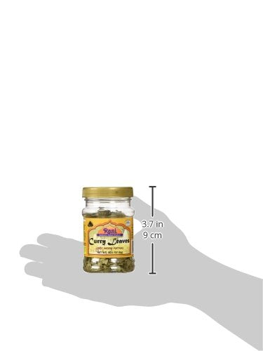 Rani Dried Curry Whole Leaves (Kari Neem Patha) Indian Spice 0.21oz (6g) PET Jar ~ Non-irradiated |