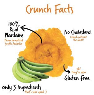TOSTONES, Green Plantains, Re-Sealable Bag, Crunchy chips, Plantains, Palm Oil and Salt, 3.53 Oz