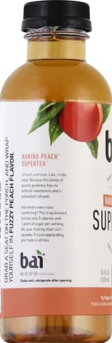 Bai Narino Peach Tea, Antioxidant Infused Tea, 18 Fl Oz