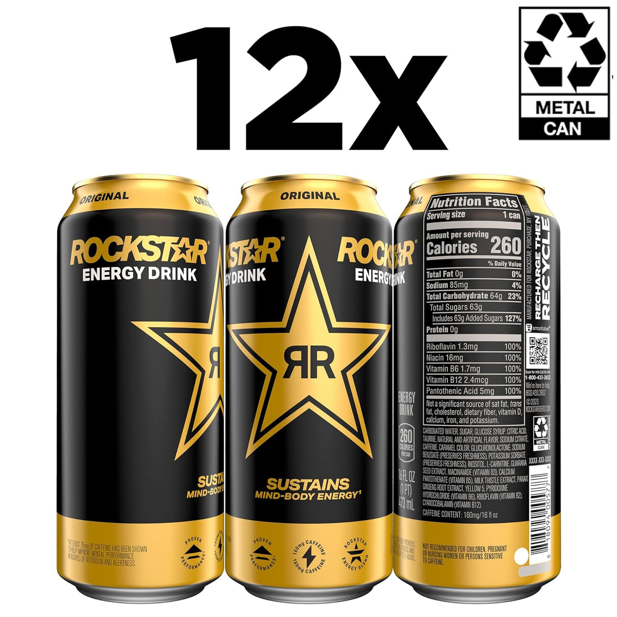 Rockstar Original Energy 16oz 12pk