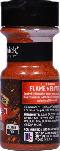 McCormick Grill Mates Nashville Hot Chicken Seasoning, 3 oz (Pack of 2)