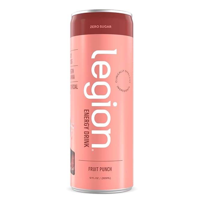 Legion Energy Drink - Naturally Sweetened and Flavored Healthy Energy Drinks - Sugar Free Energy