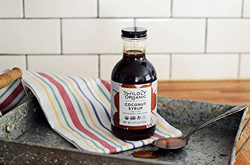 Wildly Organic Coconut Syrup 17.5 Oz - Organic Sweetener, Non-GMO, Kosher, Vegan, Buttery Caramel