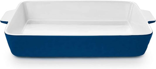 4 QT Baking Dish, Casserole Dishes for Oven, 9x13 Baking Pan with Handles, Lasagna Pan Deep
