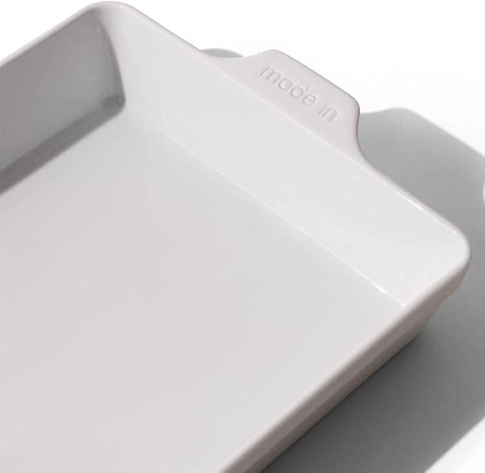 Made In Cookware - Rectangular Baking Dish - White - Hand Crafted Porcelain - Professional Bakeware