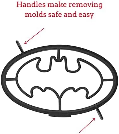 Whiskware Justice League Silicone Pancake Mold and Shaper, Breakfast Art, Dishwasher Safe, BPA and