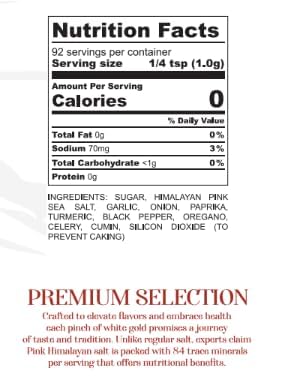 White Gold Chef’s Kiss All Purpose Seasoning with Pink Himalayan Sea Salt - Gourmet Seasoned Salt