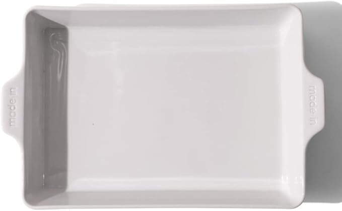 Made In Cookware - Rectangular Baking Dish - White - Hand Crafted Porcelain - Professional Bakeware