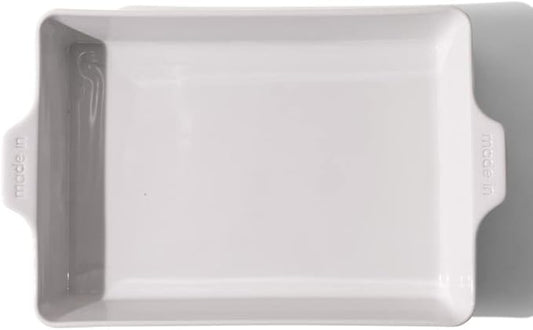 Made In Cookware - Rectangular Baking Dish - White - Hand Crafted Porcelain - Professional Bakeware