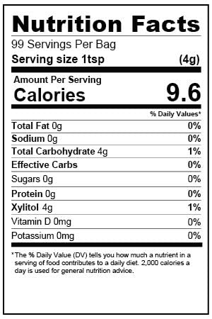 Health Garden Birch Xylitol Confection Sweetener - Non GMO - Kosher - Made in the U.S.A. - Keto