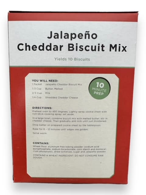 A Blend Above Jalapeno Cheddar Biscuits Mix - Easy To Make, Makes 10 Biscuits, Biscuit Mix Just Add