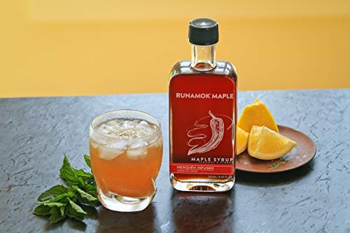 Runamok Maple Hot + Spicy Infused Maple Syrup - Authentic & Real Vermont Maple Syrup | Smoked Chili