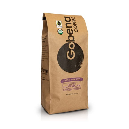 2lb Fair Trade Organic Certified Guatemalan Whole Bean Medium Roast Coffee, 100% Arabica Specialty