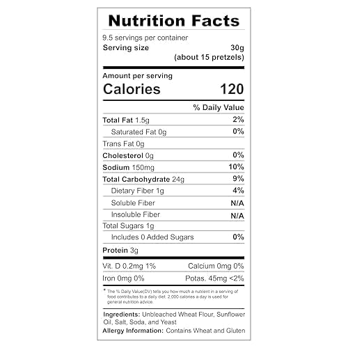 Unique Snacks- Unsalted Splits Pretzels, Homestyle Baked, Certified OU Kosher and non-GMO, 11 oz