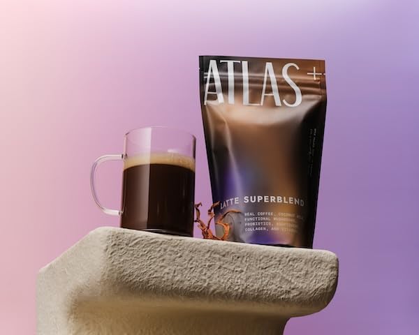 Atlas+ Latte Superblend??Instant Mushroom Coffee with Lion?™s Mane, Reishi, Cordyceps, Ashwagandha
