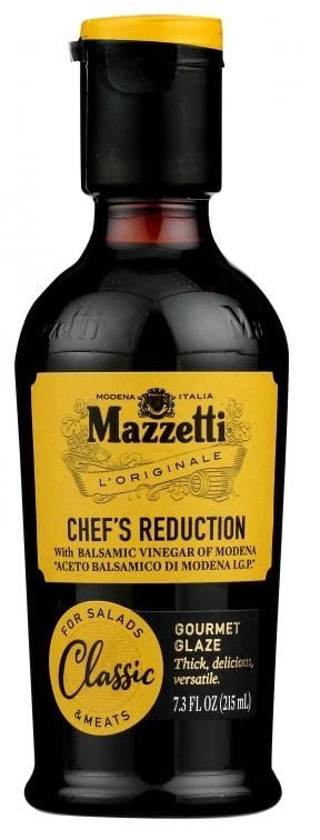 Mazzetti Classic Balsamic Vinegar Glaze of Modena PGI | Thick & Rich | Perfect for Salads, Meats