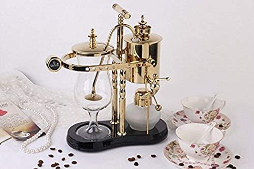 Diguo Belgian/Belgium Family Balance Siphon/Syphon Coffee Maker, Elegant Double Ridged Fulcrum with