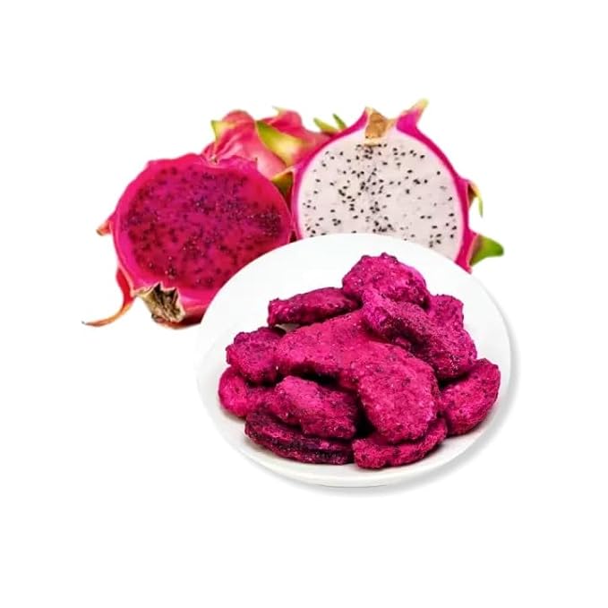 Healthy Freeze Dried Wild Red Dragon Fruit Candy 2-Oz No Sugar Added Gluten Free Non GMO Kosher
