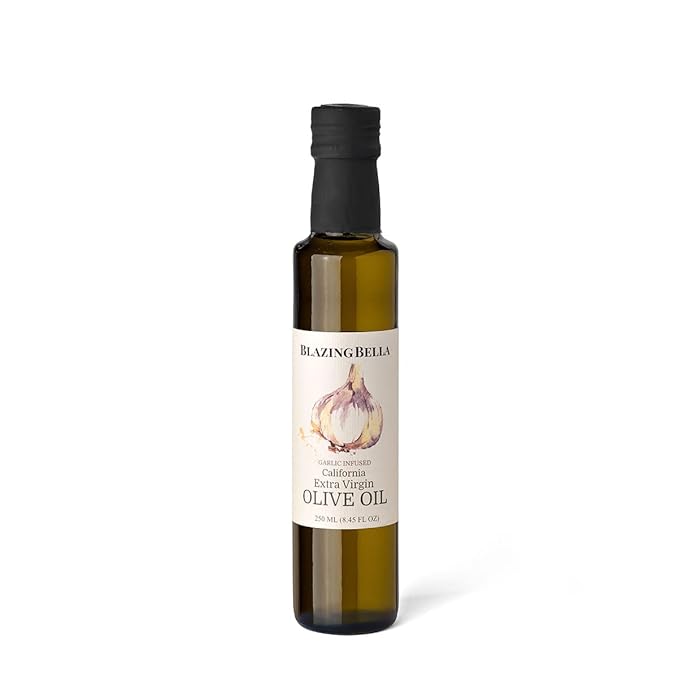 Blazing Bella Garlic Infused Extra Virgin Olive Oil - Create remarkable and memorable dishes with