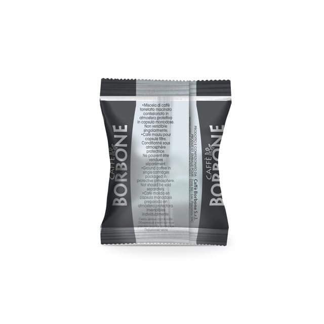 Caffè Borbone Nespresso Compatible Coffee Pods, Black Blend, Freshly Roasted and Packaged in Italy
