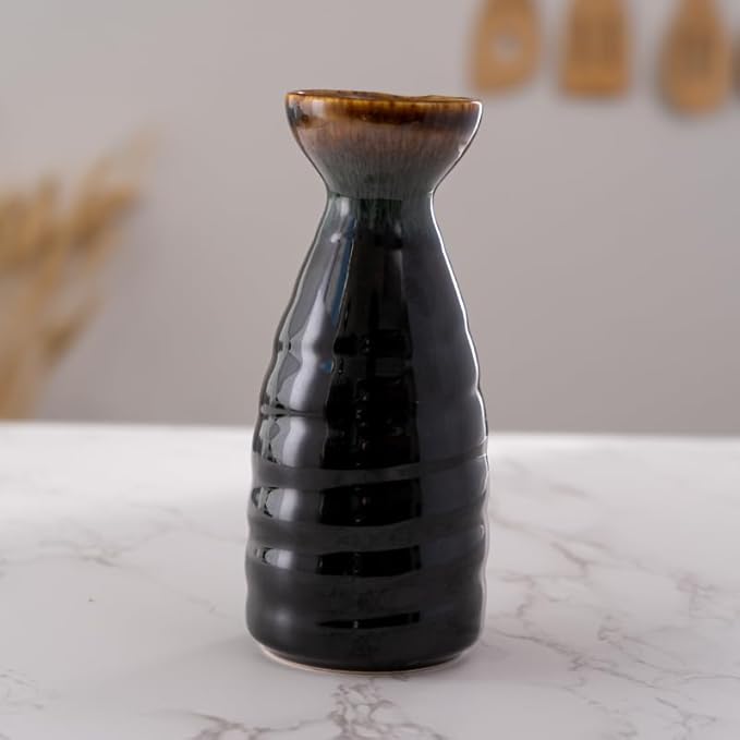 Urban Tokyo Tokkuri Porcelain Sake Bottle Server 10 fl oz Hot or Cold Sake Home or Restaurant