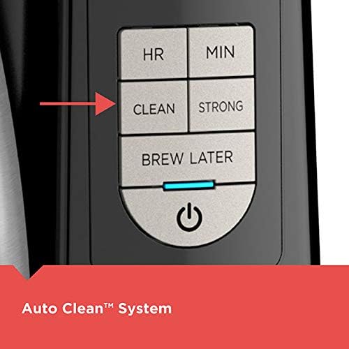 BLACK+DECKER 12-Cup Thermal Programmable Coffee maker, Brew Strength Selector, Auto-clean, Black