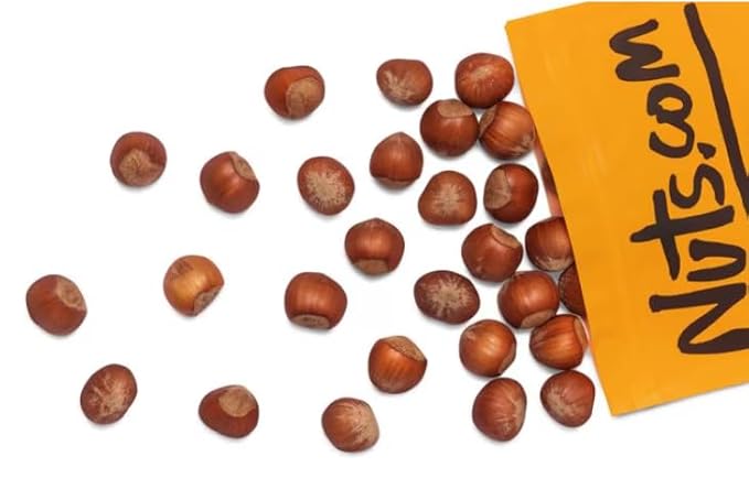 Nuts.com Oregon Hazelnuts in Shell, Filberts 1 lb Bag - Whole Raw Jumbo Hazelnuts - Gourmet