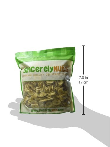 Sincerely Nuts Dried Banana Chips Sweetened - Fresh Sweet Dried Bananas Made w/Ripe Fruit & Coconut
