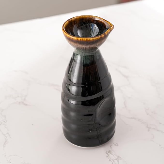 Urban Tokyo Tokkuri Porcelain Sake Bottle Server 10 fl oz Hot or Cold Sake Home or Restaurant