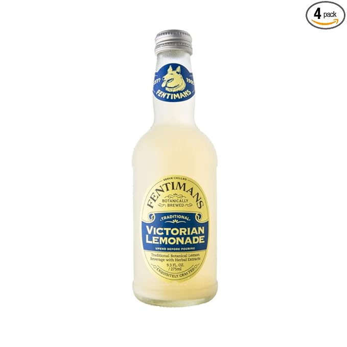 Fentimans Sparkling Victorian Lemonade - Sparkling Lemonade, Lemon Sparkling Water, Great Over Ice