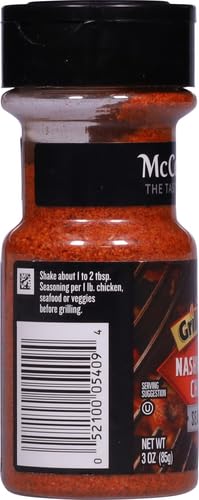 McCormick Grill Mates Nashville Hot Chicken Seasoning, 3 oz (Pack of 2)