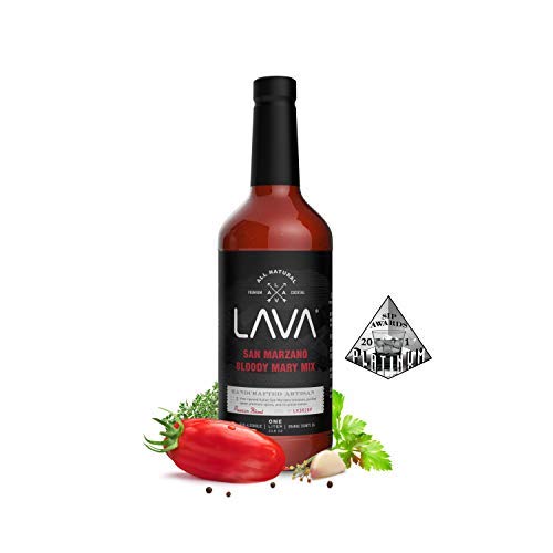 (3 Pack) LAVA Premium Bloody Mary Mix; Italian San Marzano Tomatoes, No Artificial Sweeteners