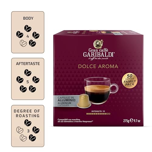 Gran Caffè Garibaldi Espresso Pods, Italian Roasted Coffee, Compatible Nespresso Original Line