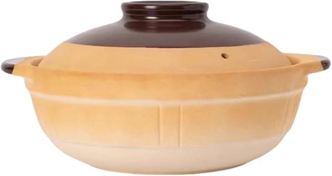XICHENGSHIDAI Ceramic Casserole Stew Pot with Lid, Chinese Clay Pot Rice, Stockpot Cookware