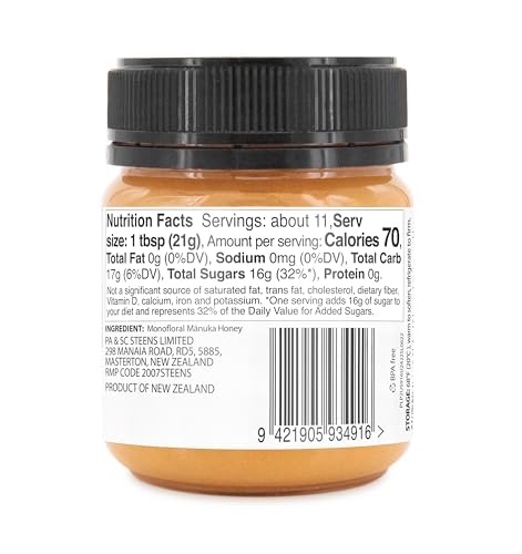 Steens Manuka Honey - UMF 24+ and MGO 1122+ - Pure & Raw 100% Certified Manuka Honey - Bottled and