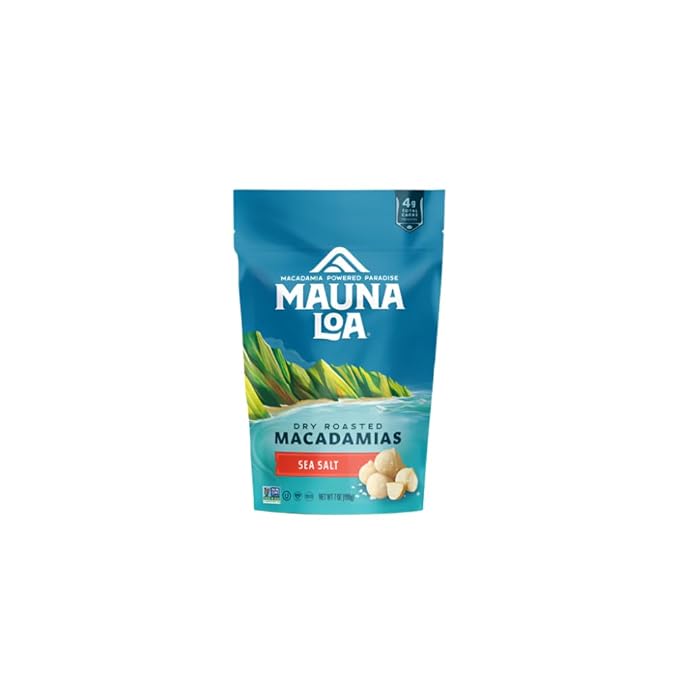 Mauna Loa Premium Roasted Macadamia Nuts, Sea Salt Flavor, 7 Ounce