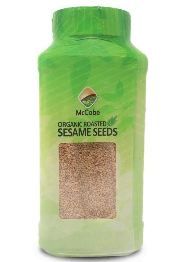 McCabe Organic Roasted Sesame, 8oz (3 Packs), USDA Organic Certified, CCOF Certified Organic
