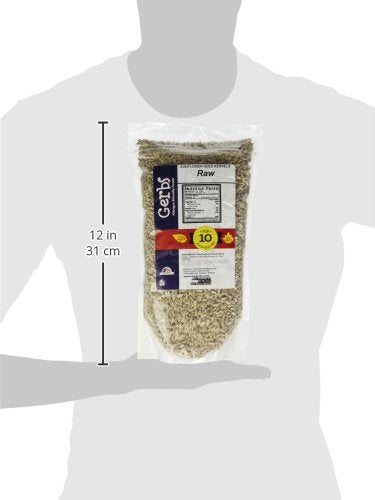 Raw Sunflower Seed Kernels by Gerbs – 2 LBS - Top 11 Food Allergen Free & Non GMO - Vegan & Kosher