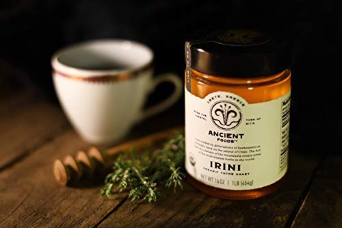 Thyme Honey by Ancient Foods - Organic Honey Raw Unfiltered Authentic Greek Honey from Greece |