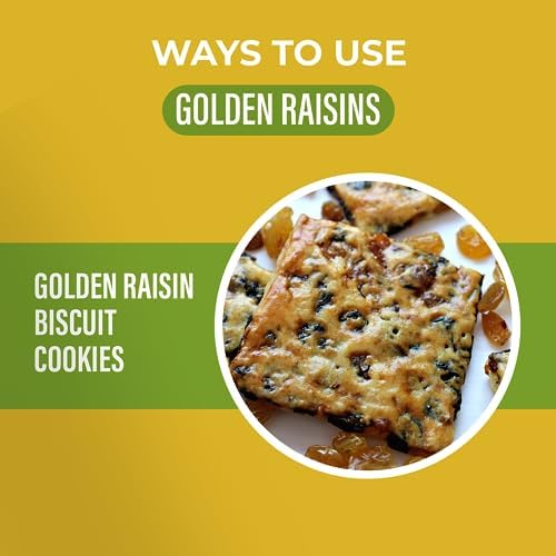 Amrita Golden Raisins 2 lb | No Added Sugar, Naturally Sweet, Gluten Free Dried Sultanas, Kishmish