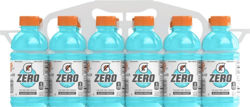 Gatorade Thirst Quencher Zero Sugar Sports Drink, Glacier Freeze, 12oz Bottles, 12 Pack